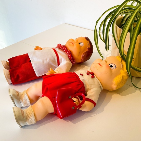 VINTAGE Set Of 2 Campbell Soup Boy & Girl Dollies - Picture 8 of 8